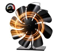 Fireplace Fan Stove Fan Fireplace Blower Hot-Air Distributor Power-Free Quiet