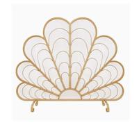 Fireplace Fence Fireplace Screen Falling Subway Art Carving Partition Hollow Household Peacock Shape Enclosure