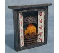 1:12 Scale Dolls House Miniatures Fireplace and Fire DF610