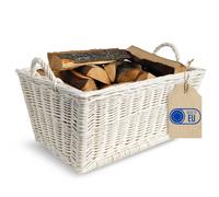 Fireplace Firewood Wicker Log Basket Storage | Wicker Basket with Handle Liner