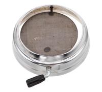 Fireplace Flue Cover 6.3 Inch Iron Damper Plate for Wood Stove | Easy Install, Tight Seal, Smoke Leakage Reduction, Silver Finish, Coal Stove Boiler Vent Control