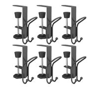 Fireplace Garland Hanger | Garland and Stocking Hangers for Mantle, Heavy Duty Steel Hooks Adjustable Clamps for Entryway Rental House Apartment