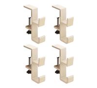 Fireplace Garland Holder - 2cm Metal Hooks Garland Hanger No Drilling Low Space Bottom Holder Double Door Bottom Hooks | Practice Decoration For Home