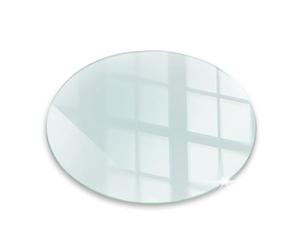 Fireplace Glass Hearth Plate Round 60cm (23.6inch) Log Burner Tempered Glass Polished Edge Floor Protection Against High Temperature Sparks Scratches Durable