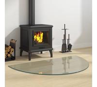 Fireplace Glass Plate Transparent 1000 X 600 Mm Glass