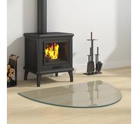 Fireplace Glass Plate Transparent 800 X 600 Mm Glass