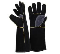 Fireplace Gloves 350°c Resistant Fireproof Gloves for Barbecue Welding Forging Gardening 14in