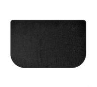 Fireplace Hearth Mat Half Circle Spark Protection Plate Silicone Fiberglass Flame Retardant Floor Protector for Indoor Fire Pits Stoves and BBQ Areas(102 * 50CM)