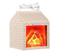 Fireplace Humidifier - Fine Mist Silent LED Flame USB Charging | Quiet Humidifier Scent Diffuser | for Table Desk Bedroom Office Yoga Spa Reading Sleeping