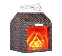 Fireplace Humidifier,USB Charging Fine Mist LED Flame,Aromatherapy Oil Diffuser Nightlight | for Home Bedroom Office Table Yoga Spa Sleeping Reading
