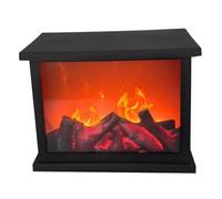 Fireplace Lantern 10.9x5.8x8.4 inch Flameless LED Fireplace Battery Operated ＆ USB Desktop Fireplace Simulation Portable Mini Fireplace Decor with Handle Fake Fireplace for Indoor Outdoor 2
