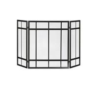 Fireplace Panels 3 Panel Fireplace Screen, Home Living Room Fireplace Screen, Metal Fire Protection Fence Spark Fire Guard (A)