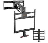 Fireplace Pull Down TV Mount Over Fireplace with Height Adjust for Most 43" - 80" TVs, Max VESA 600x400mm, up to 80lbs, Above Fireplaces TV Mount Heavy Duty Full Motion Mounts Swivel,Tilting,Leveing
