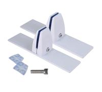 Fireplace Screen Feet - 2 Piece Metal Base Bracket Set, Adjustable Holder Clips, Fireplace Screen Support Stand | Secure Screens Positioning Tool for Home Holiday Apartment Indoor Offices