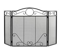 Fireplace Screen Folding Spark Guard Freestanding Safety Fence