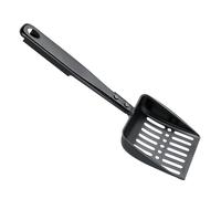 Fireplace Shovel for Ashes - Metal Fireplace Ash Shovel, Hollowed Charcoal Shovel, Black Ash Shovel, Heat Resistant Sieve for Wood Stoves, Fireplaces, BBQ Grills for Safe and Easy Removal