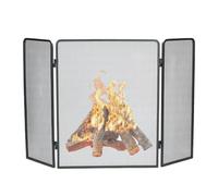 Fireplace Spark Guard 48x31 Freestanding Black Fire Sn Metallic Safe Ber for Home & Outdoor Use Single Panel Fireplace Gate Fire Safe Solut