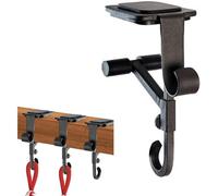 Fireplace Stocking and Garland Hanger,Adjustable Length Metal Hooks (5"- 8.5") with Non-Slip Pads,No Drill,Heavy Duty Adjustable Garland Hangers for Mantle(Black3pcs)