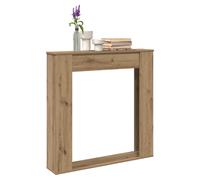 Fireplace Surround Artisan Oak 100x20x100 cm Engineered Wood Mantel Shelf Accent