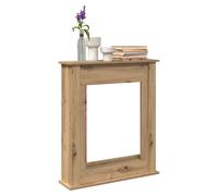 Fireplace Surround Artisan Oak Engineered Wood 75x20x87.5cm MantelShelf LED Top