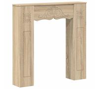 Fireplace Surround Engineered Wood Modern Decor Living Room Display vidaXL