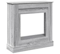 Fireplace Surround Fire Place Grey Sonoma Engineered Wood vidaXL