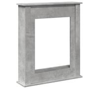 vidaXL Fireplace Surround Concrete Grey 75x20x87.5 cm Engineered Wood