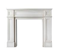 Fireplace Surround Fireplace Mantel Surround European Modern Simple Electric Stove Wooden Home Decorative Cabinet, White(Large)