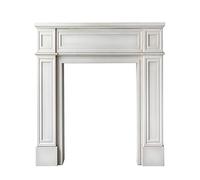 Fireplace Surround Fireplace Mantel Surround European Modern Simple Electric Stove Wooden Home Decorative Cabinet, White(Small)