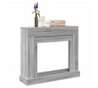 Fireplace Surround Grey Sonoma 100x30x87.5cm Engineered Wood Mantel Shelf Decor