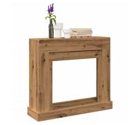 Fireplace Surround Mantel Shelf Engineered Wood Artisan Oak 100x30x87.5cm Deluxe