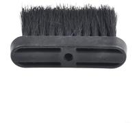 Fireplace tool replacement brush head with plastic handle and sisal hair bristles, suitable for hearth brush refills to proper fireplace cleaning and upkeep (L)