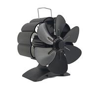 Fireplaces Fan 6 Leaves Stove Without Electricity Stove Heat Powered for Wood Burners Accessory