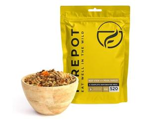 FIREPOT 2023 Firepot Beef Stew with Pearl Barley 110g Pack - 520kCal