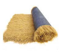 Fireproof Artificial Thatch Grass Roof for Tiki Huts & Patio Decor - Durable Synthetic Palm Thatch Roll (1x11m) for Garden Fencing & Outdoor Events