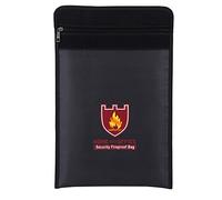 Fireproof Bag, Double Sided Fire Water Resistant Security Water Proof Pouch for LiPo Battery Safety, for Drone Pilots, RC Enthusiasts, and Electric Tool Users
