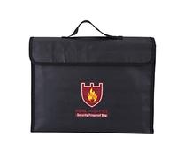 Fireproof Bag, Fire Resistant Bag 2 Sizes Double Sided Fireproof Pouch Battery Safe for LiPo Battery Money Document (38 28 7.5CM