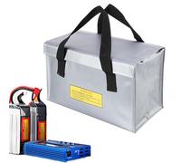 Fireproof Battery Bag, Rechargeable Battery Storage, Lithium Case, Portable & Lightweight, Multi-Functional Use 9x7x5 Inches for Transportation Wear-Resistant Charging Bag