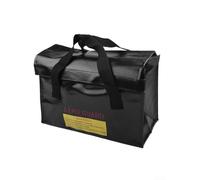 Fireproof Battery Charging Bag for Lithium Ion Battery Storage, Flame-Retardant Safety Bag for LiPo Batteries with PVC + Fiberglass Cloth, 26x18x13cm(185 * 75 * 60MM)