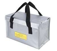 Fireproof Battery Storage Container - Guard Bag, Charging Box | Portable Flame Resistant Organizer, Wear-Proof Case for Transporting Power Bank Lithium Batteries Travel Safety Protection