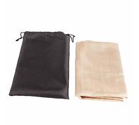 Fireproof Blanket, 50 x 50cm Fire Blanket with Reinforced Handle, Heat Resistant Glass Fiber Blanket for Emergency, 0.5mm Golden Silicone