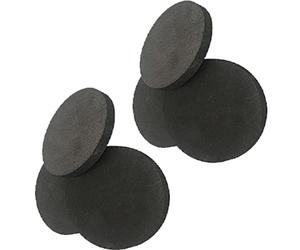 Fireproof Carbon Felt Welding Blanket - High Temperature Graphite Felt Sheet for Industrial Use (6pcs Round Electrode)(200 * 8mm)