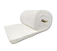 Fireproof Ceramic Fiber Blanket Insulation - 1260°C Thermal Material for Kilns Furnaces Pizza Ovens Easy to Cut White 61x100cm - High-Temperature Resistance