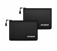 Fireproof Document Bag -2 Pack 8"x5" Non-Itchy Fireproof Money Bag, Waterproof Zipper Holder for Valuables, Fire & Water Resistant Safe Pouch for File,Cash,Passport,Keys