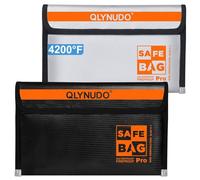 Fireproof Document Bag 2-Pack, Document Bag Fireproof Waterproof Pouch