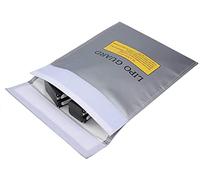 Fireproof Document Bag,RC Battery Bag Fiber Li-Po Battery Safety Bag RC LiPo Guard Pouches for Protecting Valuables Documents Money Jewelry Charge Storage 7*9 Inch