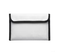 Fireproof Document Bag,Waterproof and Fireproof Safe Storage Bag, Fire Resistant Pouch Organizer for Passport Cash Jewelry USB Drive, Portable Security Storage for Travel Home Office(silver-2)