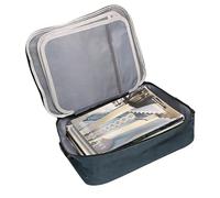 Fireproof Document Box,3-Layer Fireproof Document Bag with Lock, Portable Home Fire Safe Storage Box Case,Waterproof File Storage Box for Passports, Certificates, Legal Files and Valuables