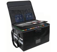 Fireproof Document Box with Lock - Waterproof File Storage Organizer for Home & Office - Collapsible Design Fits Letter/Legal Files - Portable Safe Box