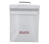 Fireproof Document Holder Pouch | 1000°C Heat - Defiant Secures Valuables | Water - Deflecting Money Bag with Zipper & Reflective Strip | Portable for Home/Office/Travel
